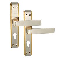 Ручки на планці OZCANLAR Alaska Yale 72 сатин/золото